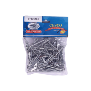 Zinc Plated Premium Wire Nail 200 gms pouch packing - 200 gms x 15 pouches - 3 kg pack
