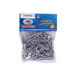 Zinc Plated Premium Wire Nail 200 gms pouch packing - 200 gms x 15 pouches - 3 kg pack